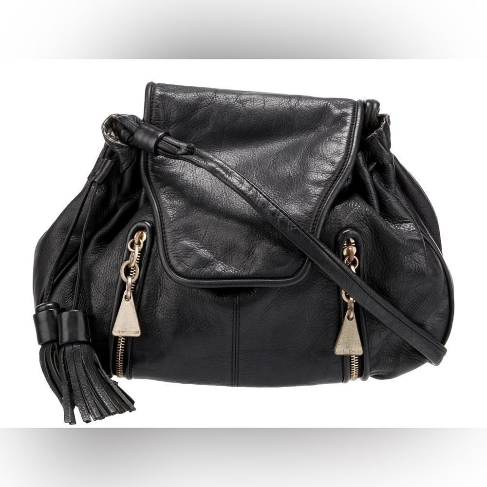 “HOST PICK” SEE BY CHLOE black Leather Hobo Shoulder Bag